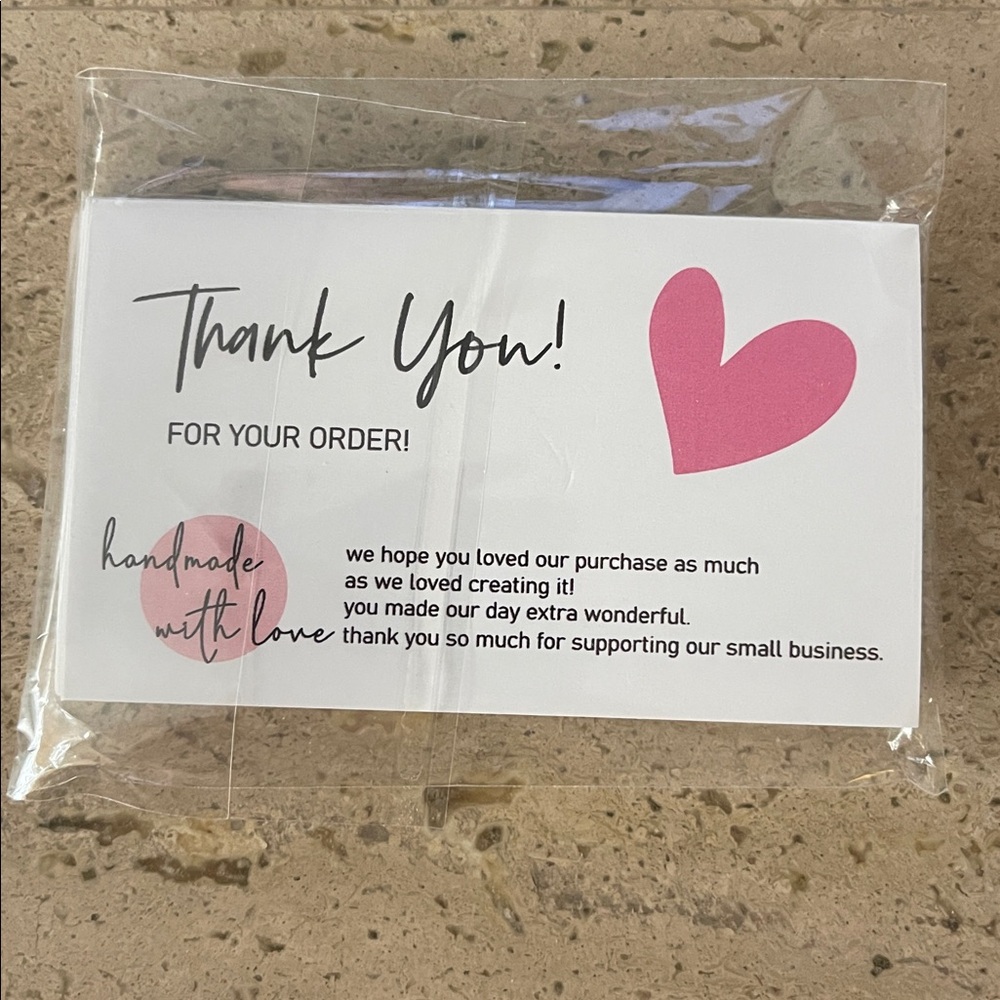 Set of 3 Thank You Cards 20ct packs 2x3.5 Inch - Picture 3 of 5